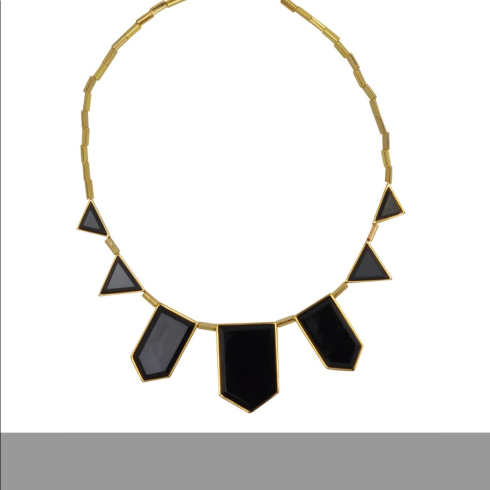 House of Harlow 1960 Black Resin Necklace